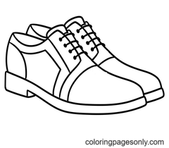 Páginas para colorir de sapatos