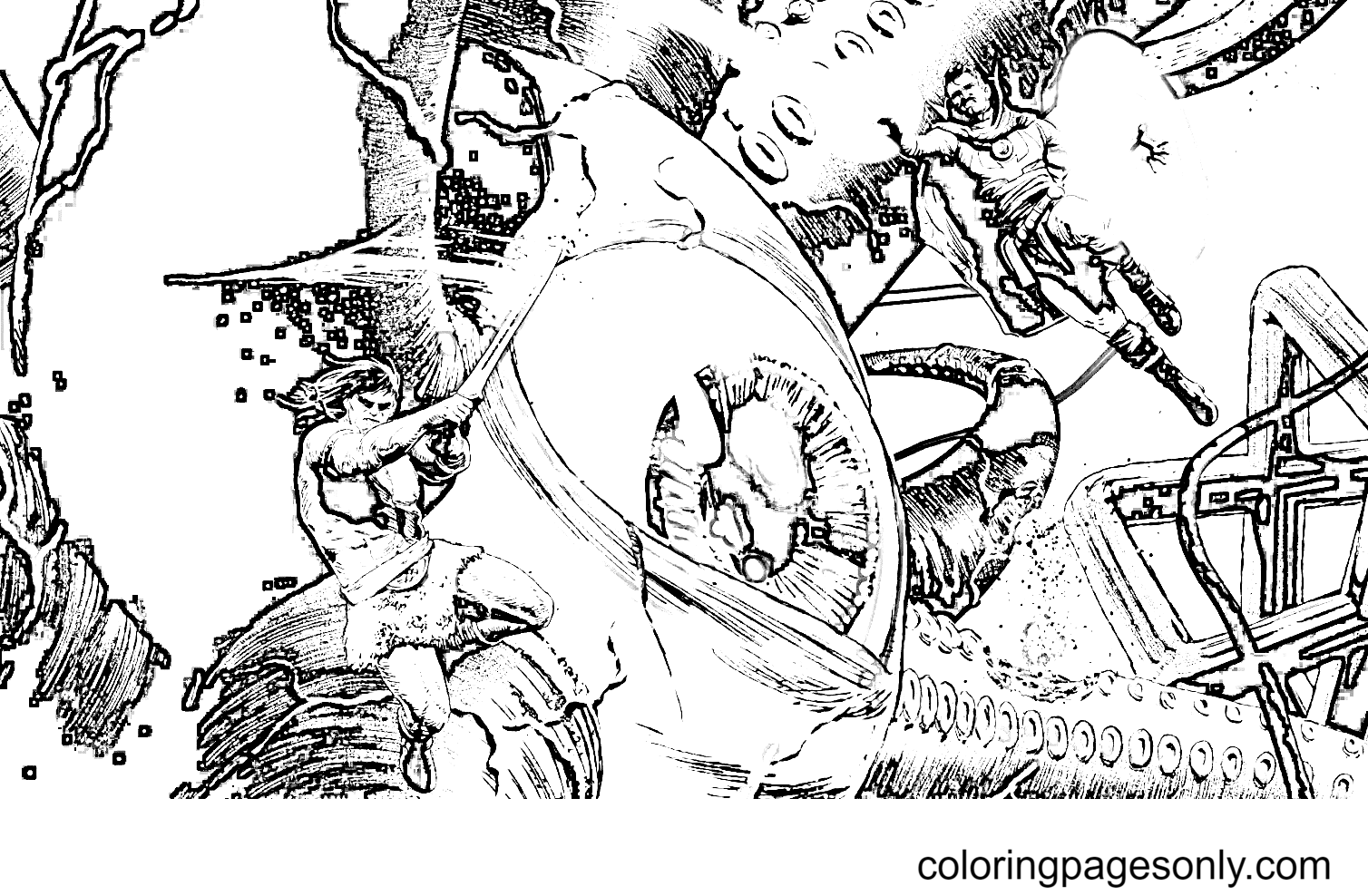 Shuma-Gorath Coloring Pages