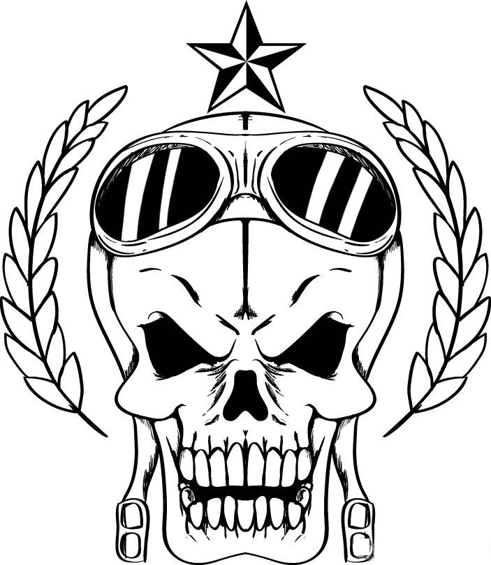 Skulls Coloring Pages