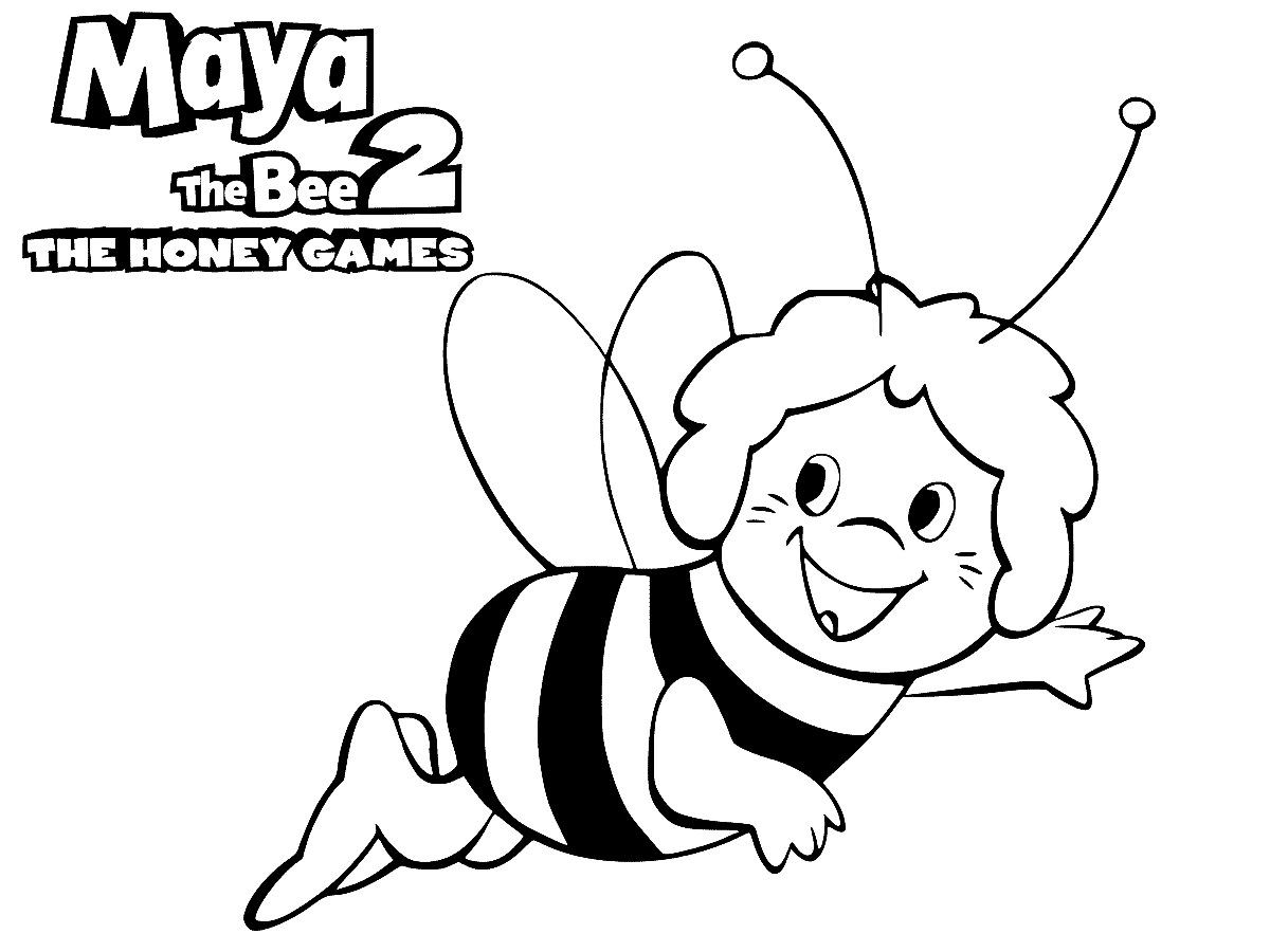 Maya sorridente l'ape di Bee