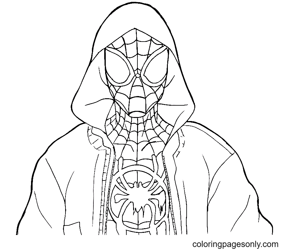 Spider man Miles Morales Coloring Pages Miles Morales Coloring Pages Coloring Pages For Kids 