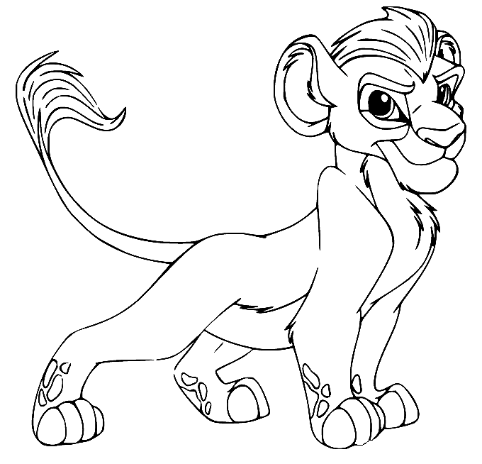 Strong Kion Coloring Page