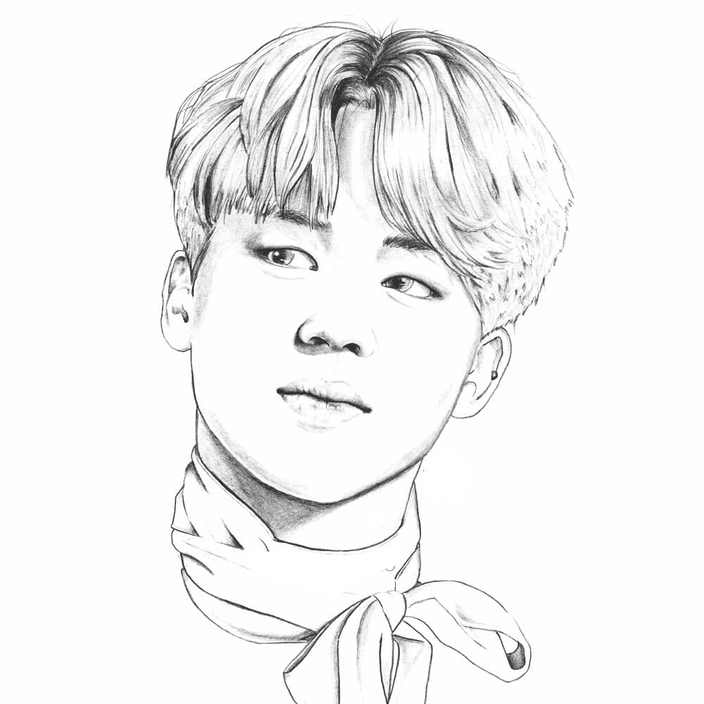 Suga BTS Coloring Pages