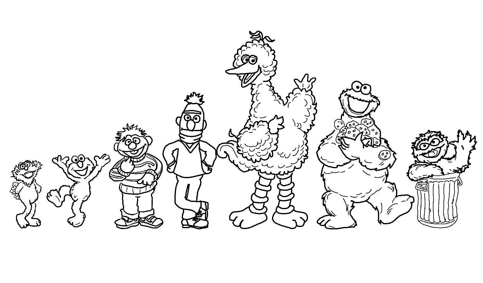 TV Film Sesame Street Coloring Page