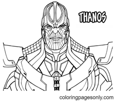 Thanos para colorir