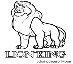 Disegni da colorare del re leone