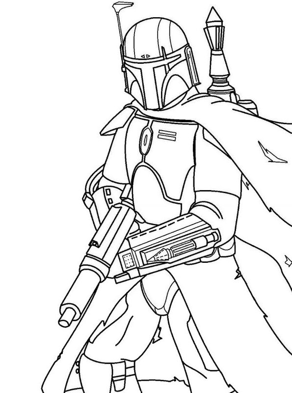 The Mandalorian Coloring Page