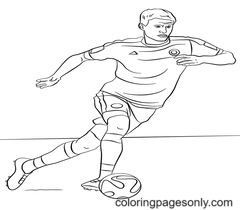 Thomas Muller Coloring Pages