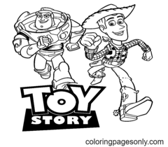 Páginas para colorir de Toy Story