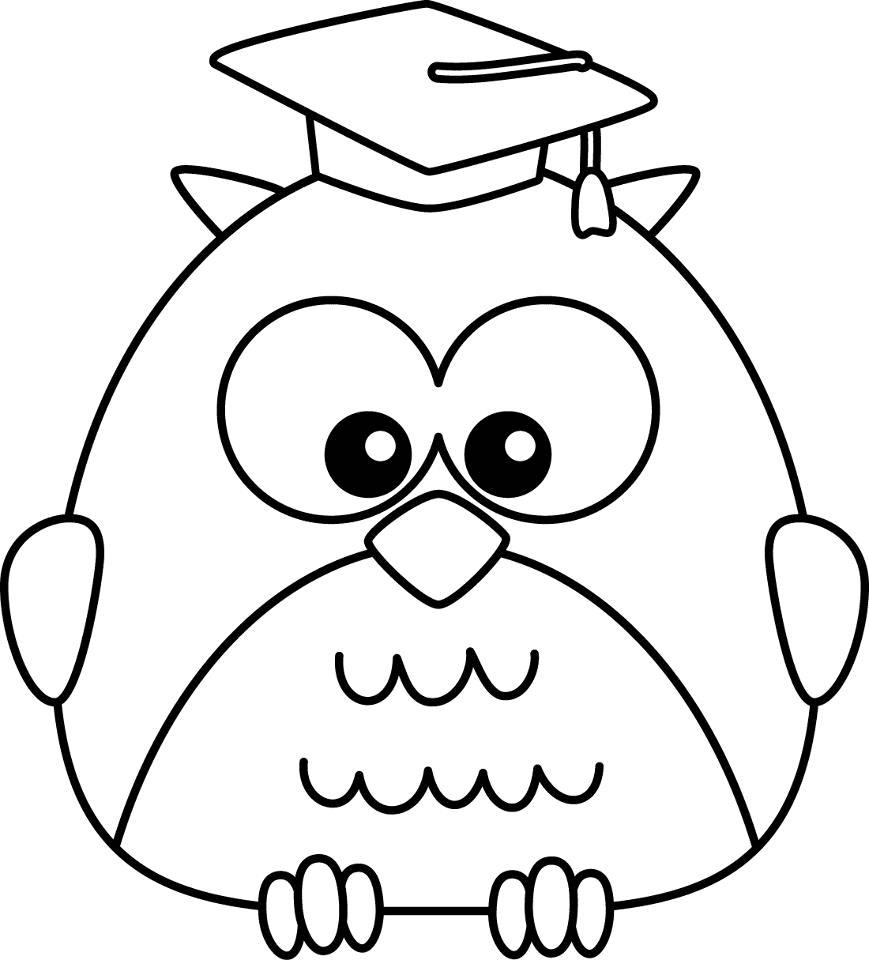 Wise Owl Coloring Pages