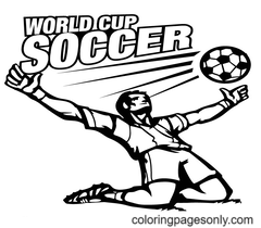 Dibujos de la Copa del Mundo para colorear