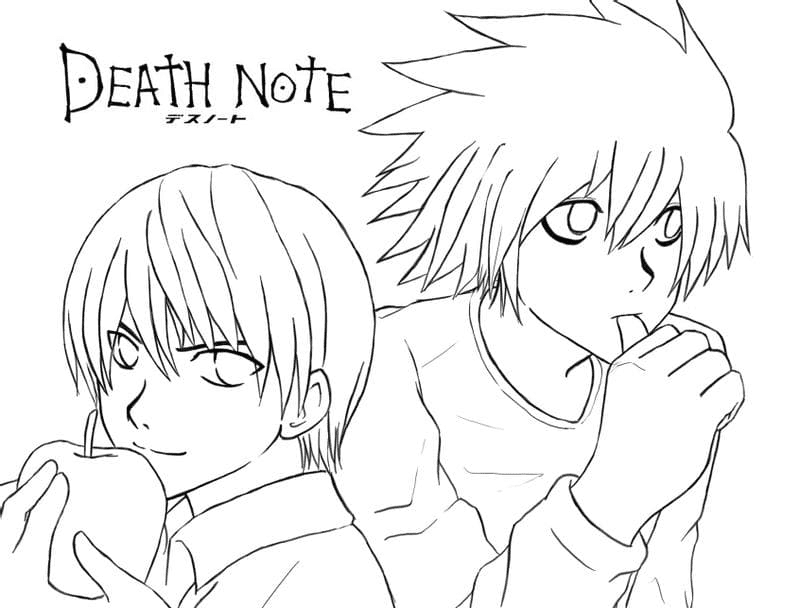 Ягами и L Death Note из L Death Note