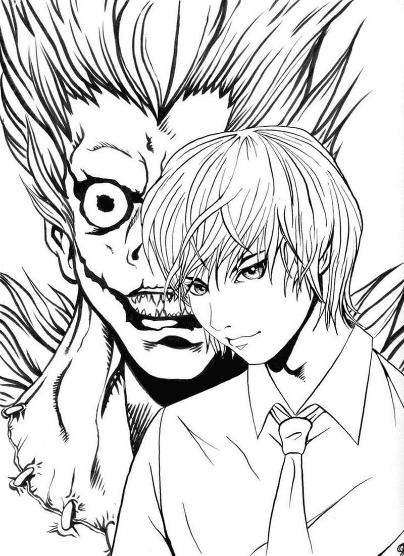 Yagami e Ryuk de Death Note