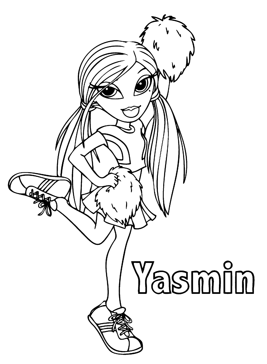 Yasmin Cheerleaders Coloring Pages