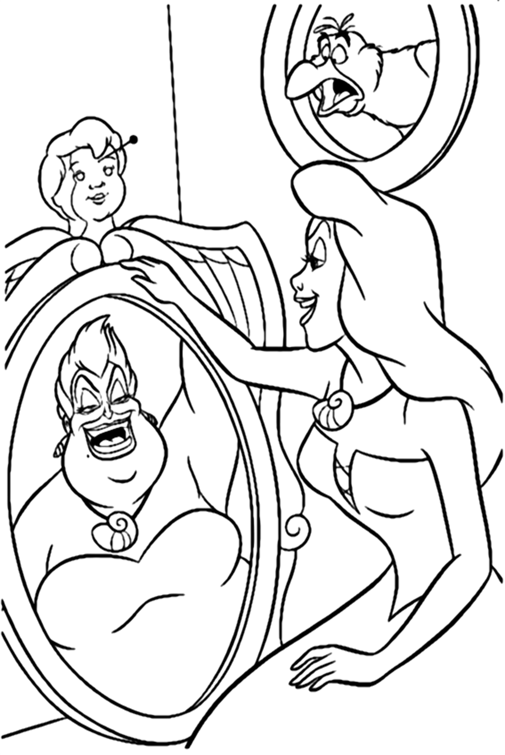 A Witch Turned into a Beauty Coloring Pages