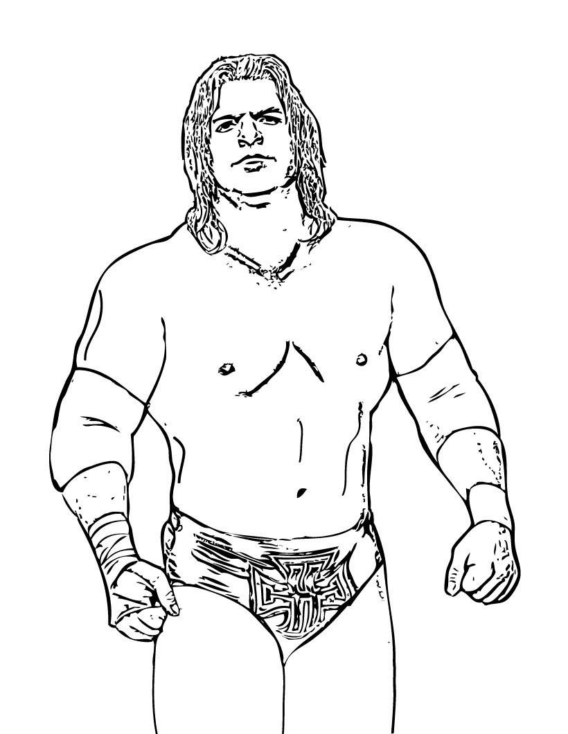 Dibujo de AJ Styles WWE para colorear