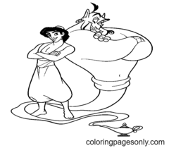 Dibujos Para Colorear De Aladino