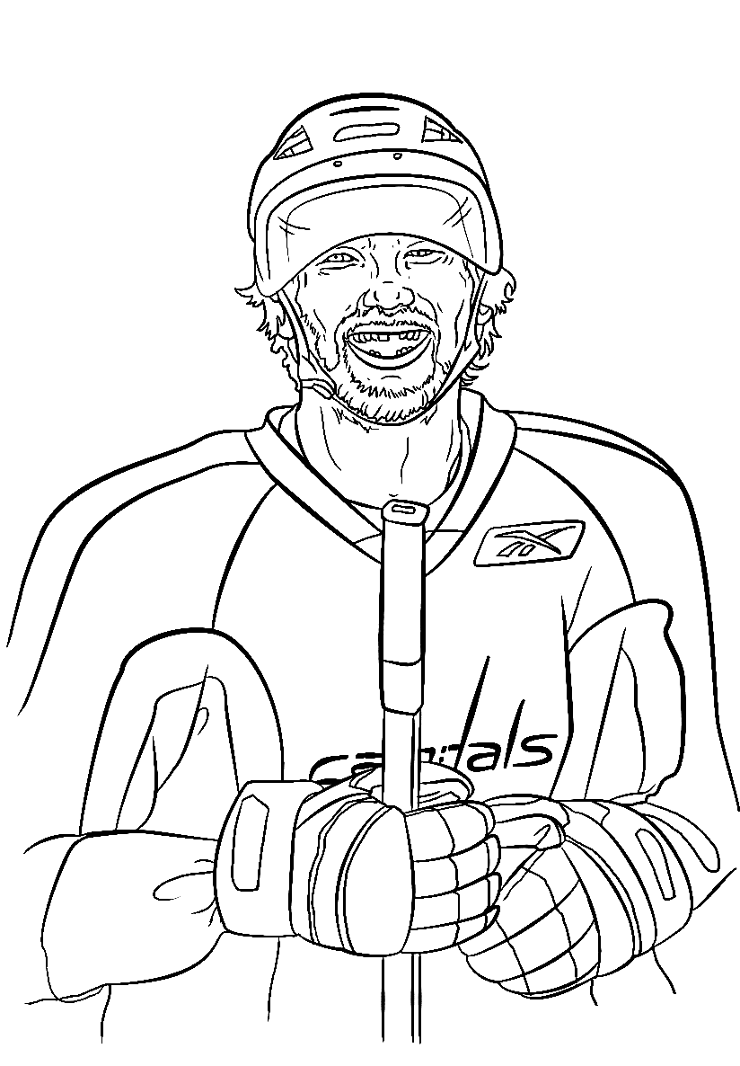 Alex Ovechkin Coloring Pages