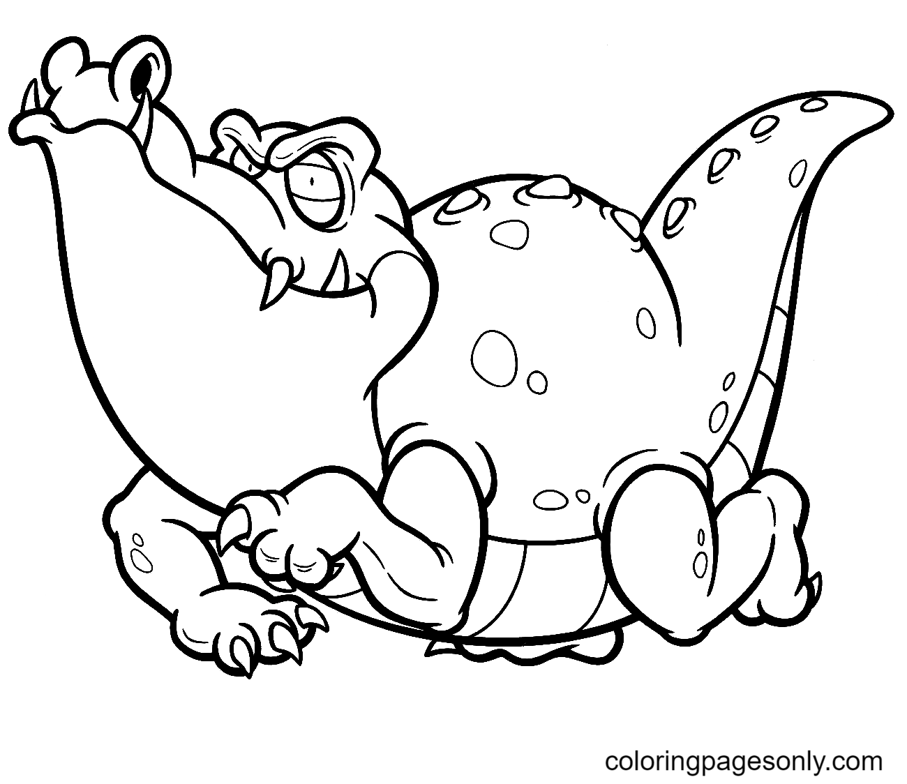 Angry Alligator Coloring Page