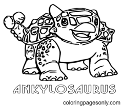 Ankylosaurus Coloring Page
