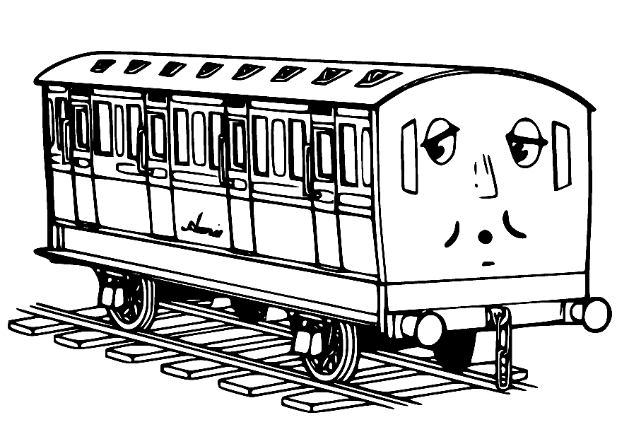 Annie or Clarabel Coach Coloring Page