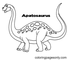 Desenhos de Apatosaurus para colorir