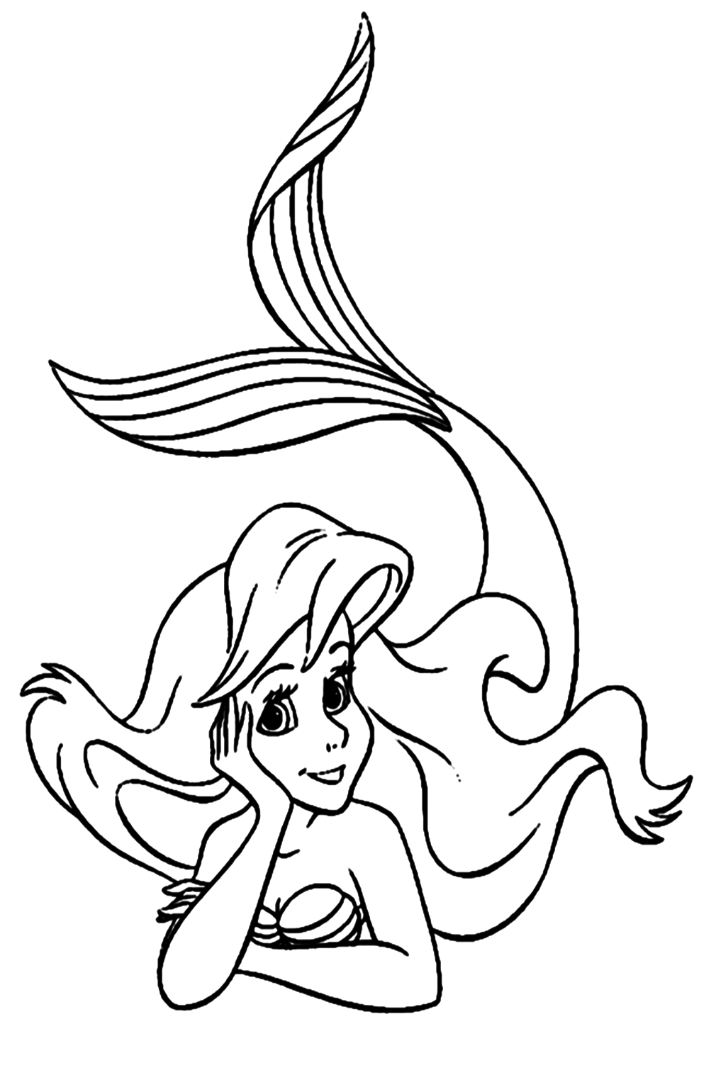 Ariel Images Coloring Page