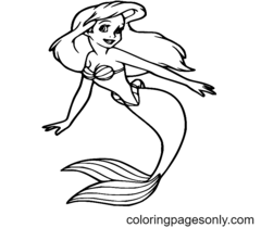 Ariel para colorir