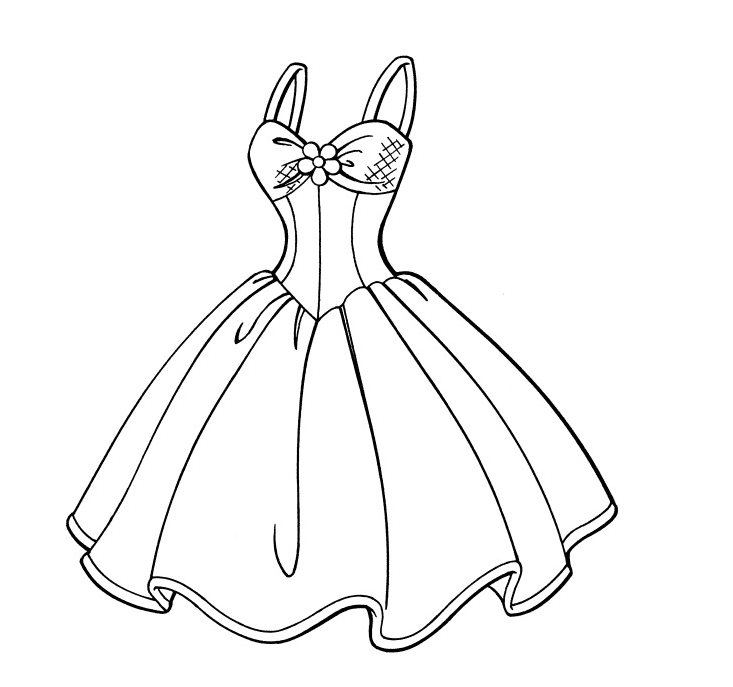 Barbie Fashion Coloring Page