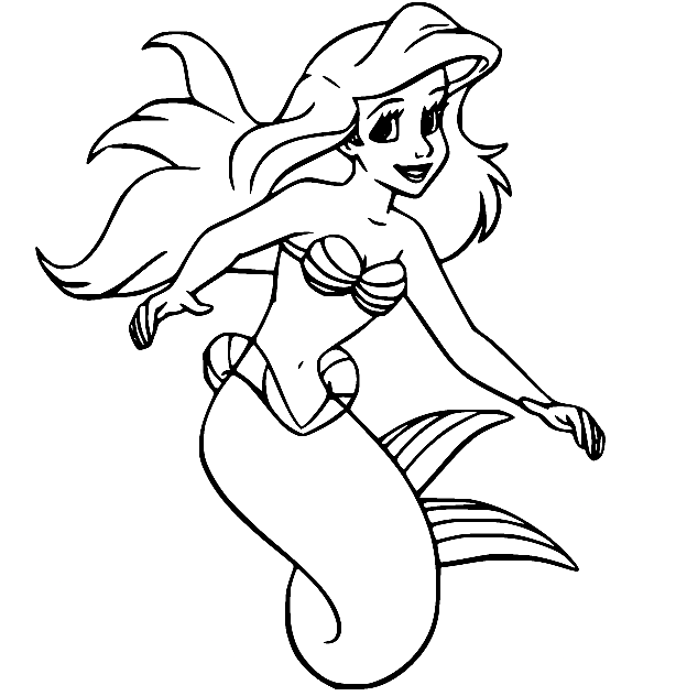 Hermosa Ariel de Sirena