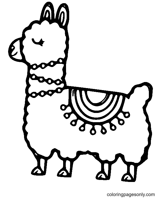 Bela arte de lhama de Llama