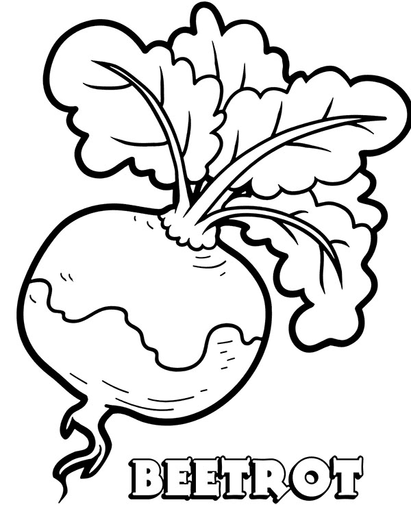 Beetrot Coloring Page
