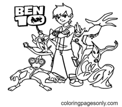 Desenhos para colorir do Ben 10