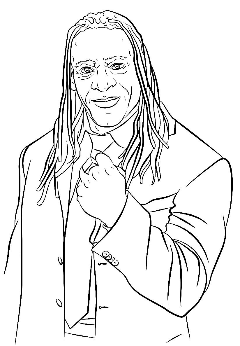 Booker Huffman WWE Coloring Pages