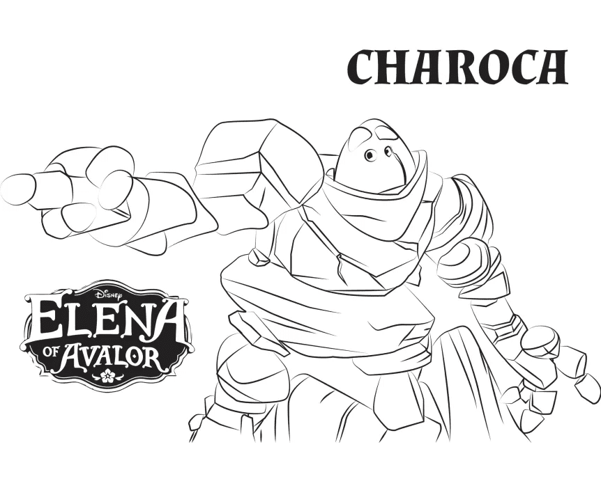 Charoca – Elena of Avalor Coloring Page