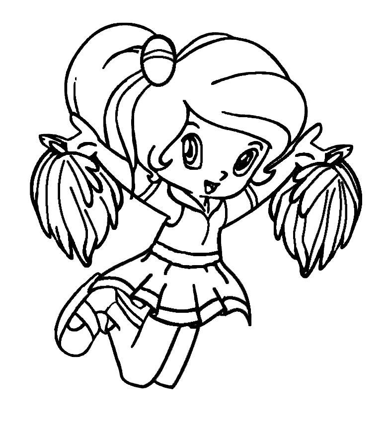 Cheerleading Coloring Pages Coloring Pages For Kids And Adults