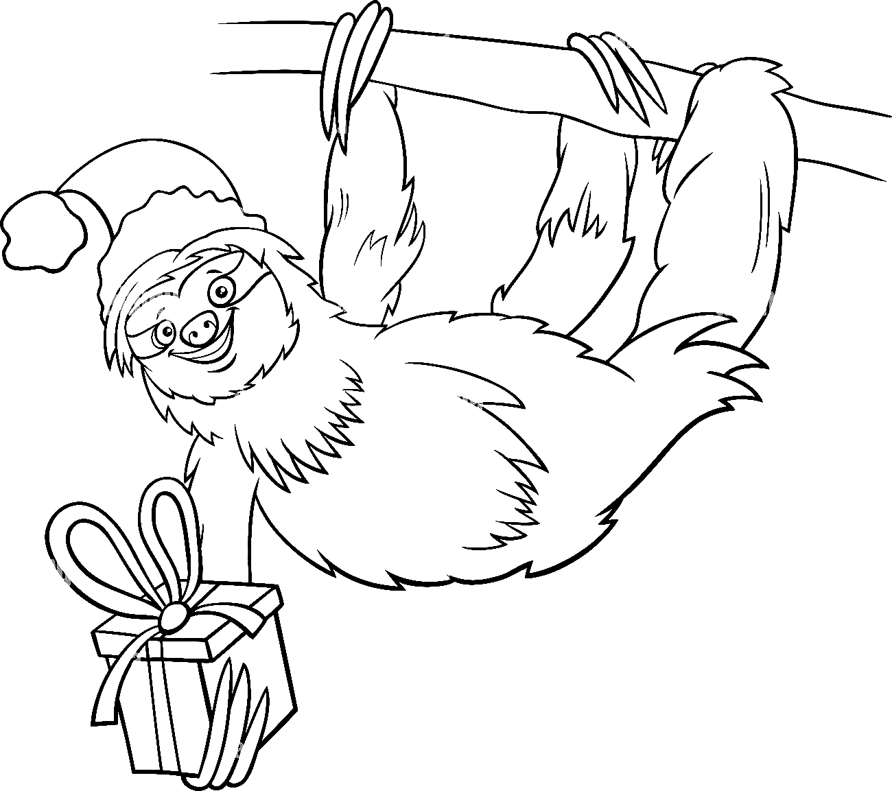 Рождественский ленивец от Sloth