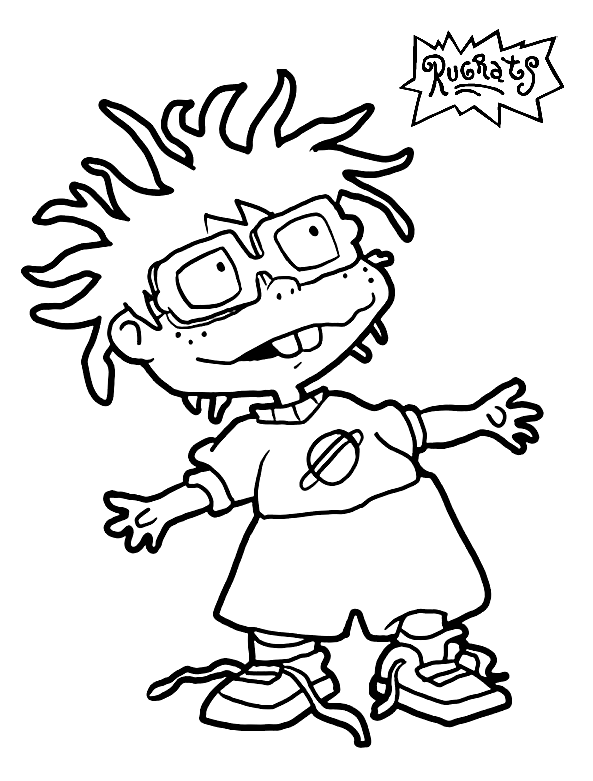 Chuckie Rugrats Coloring Page