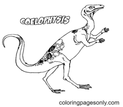 صفحات التلوين coelophysis