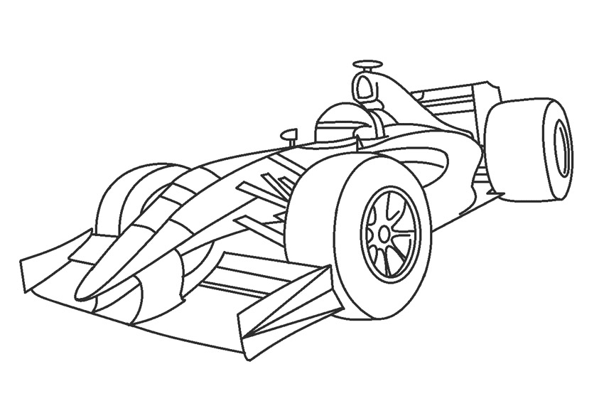 Nº de colorir 344 - Veículos Carro Fórmula 1
