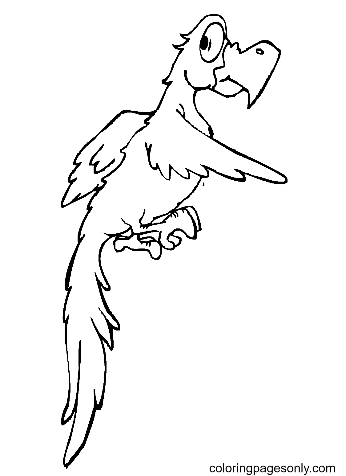 Cute Cartoon Parakeet from Parrot