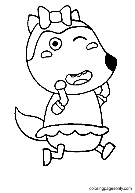 Cute Lucy Coloring Page