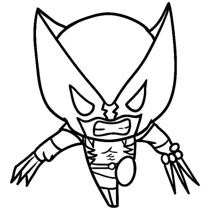 Cute wolverine Coloring Page