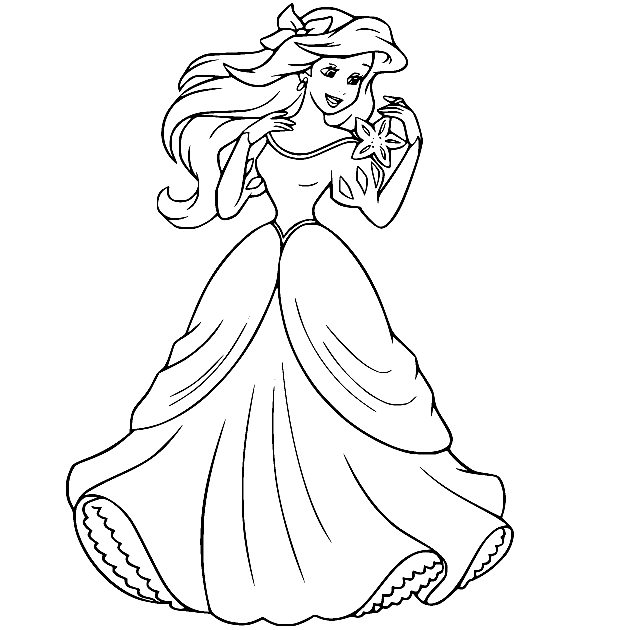 La delicada princesa Ariel de Ariel