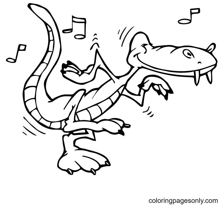 Cocodrilo bailando de Alligator