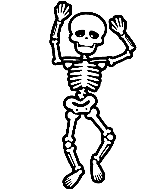 Dansend skelet van Skeleton