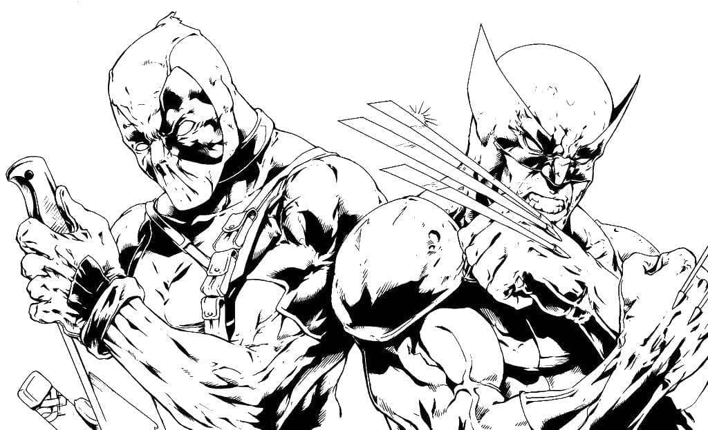Deadpool com Wolverine de Wolverine