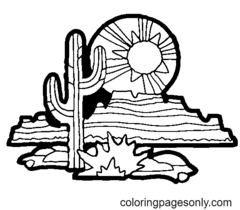 Deserts Coloring Pages