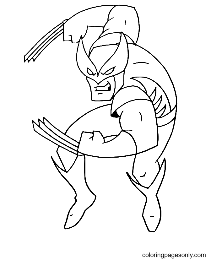 Desenhe Wolverine de Wolverine