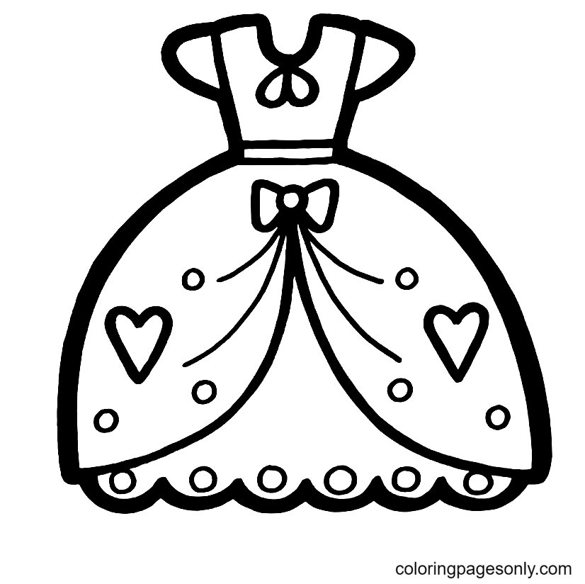 Dress For Children Coloring Page